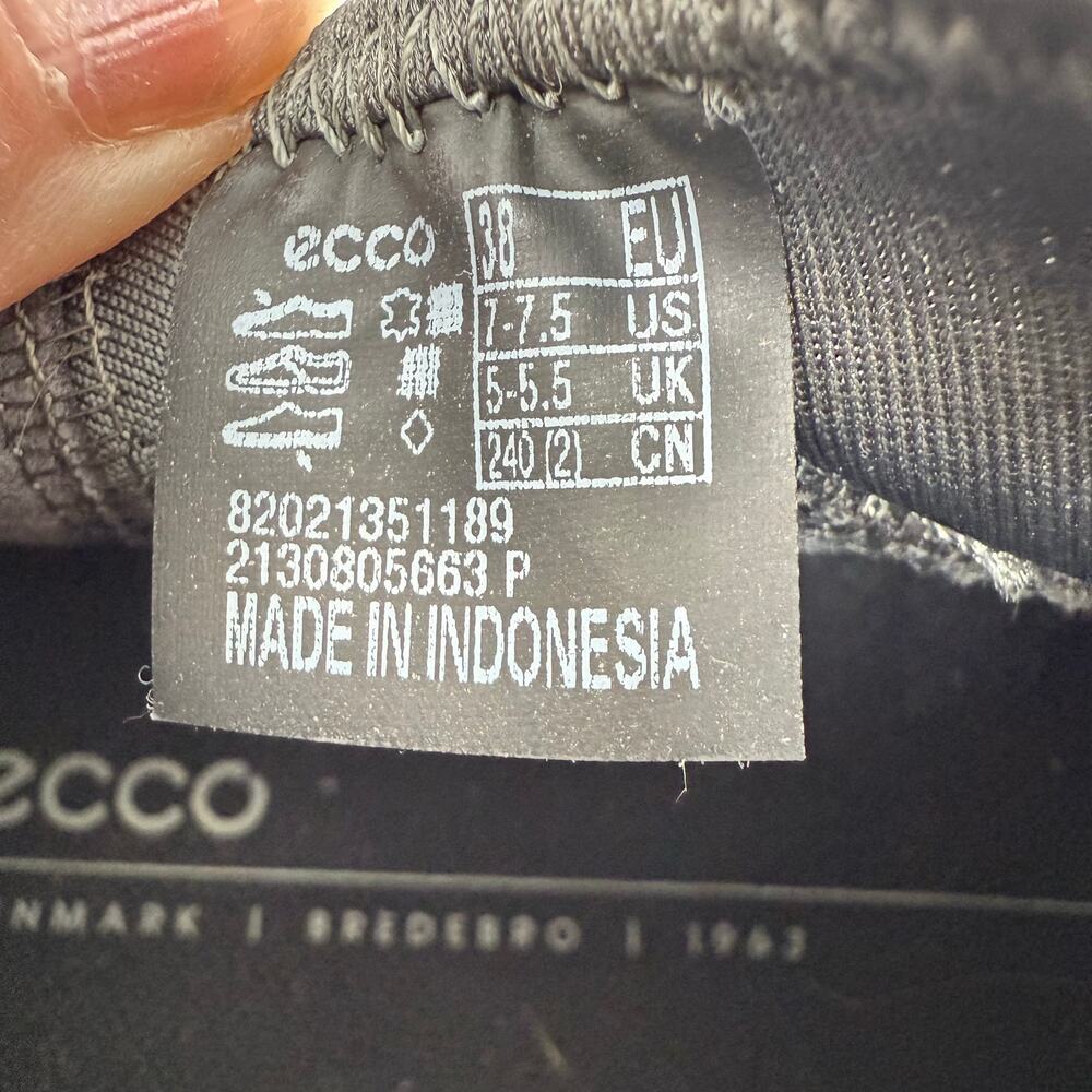 Ecco Sport Mx Low Womens Size EU 38 US 7-7.5 Gray Camo Slip On Shoes - Picture 15 of 15